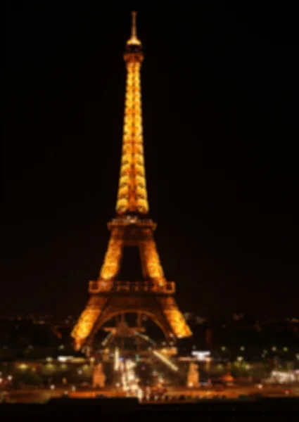 Luzes desfocadas da noite Paris . — Fotografia de Stock