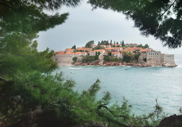 Ilha Sveti Stefan, Montenegro — Fotografia de Stock