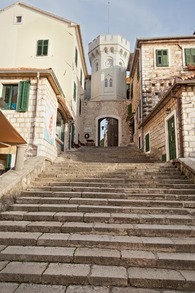 Das historische zentrum von herceg novi, montenegro — Stockfoto