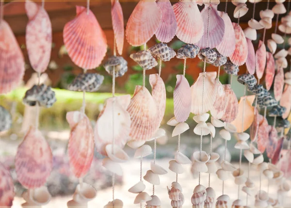 Decoração feita de conchas — Fotografia de Stock