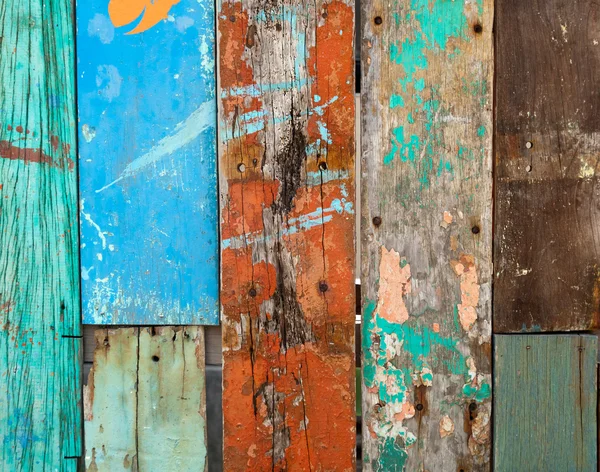Старі пофарбовані дерев'яні дошки, фон і текстура — стокове фото