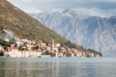 Perast Kotor, Karadağ, Adriyatik Denizi, bay,.