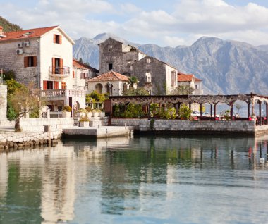 Perast Kotor, Karadağ, Adriyatik Denizi, bay,.