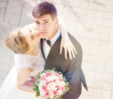 çekici gelin ve damat