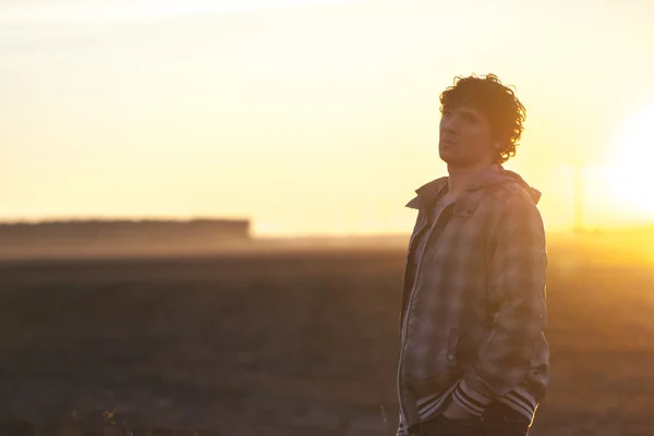 A young man in the journey — Stock Photo, Image