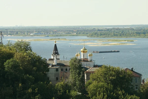 City on the river Oka — Stock Photo, Image