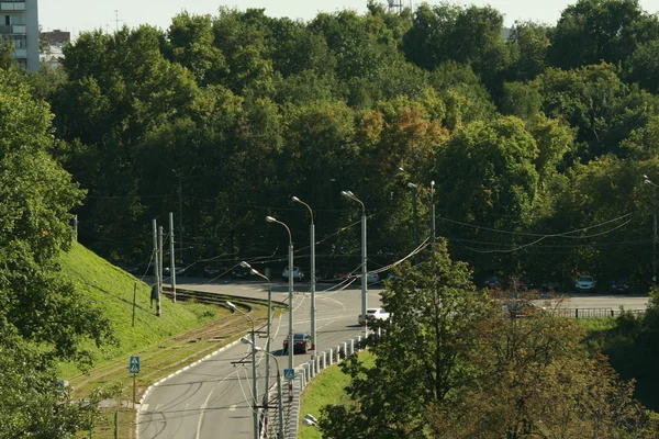 Stadt am Fluss Oka — Stockfoto