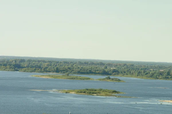 Città sul fiume Oka — Foto Stock