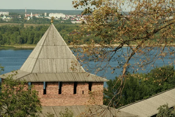 Міста на річці Oka — стокове фото