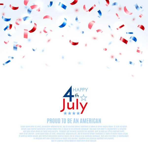 4 Temmuz, Amerikan Bağımsızlık günü arka plan. Vektör çizim, eps10.