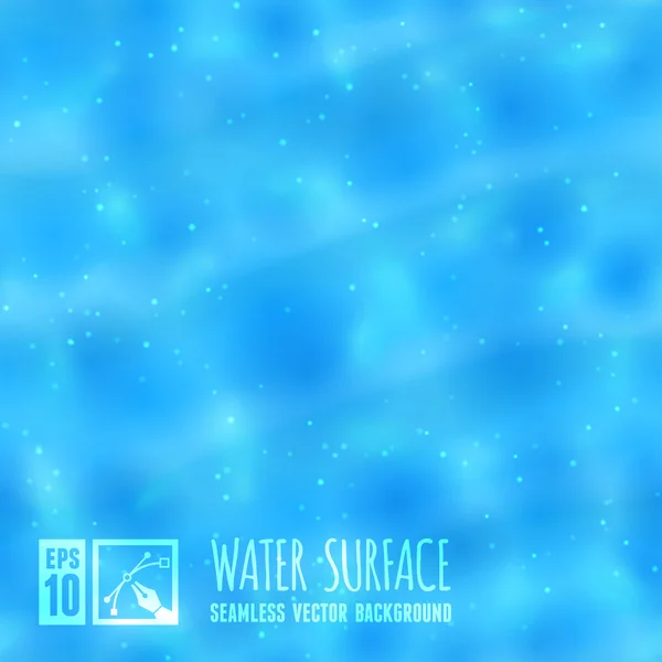 Fundo de superfície de água sem costura. Ilustração vetorial, eps10 . — Vetor de Stock