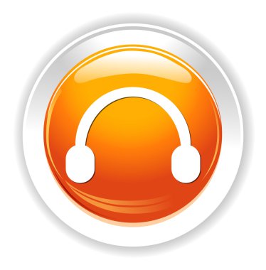 Kulaklıklar web düğmesi