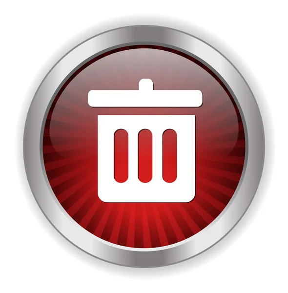 Trash can icon — Stock Vector