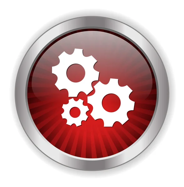 Cogwheel web icon — Stock Vector