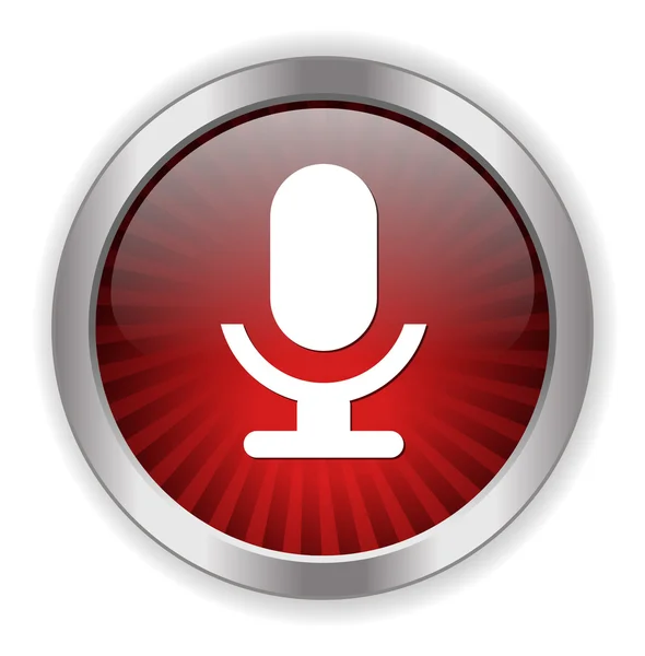 Microphone web icon — Stock Vector