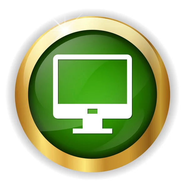 Computer monitor icon — Stock Vector