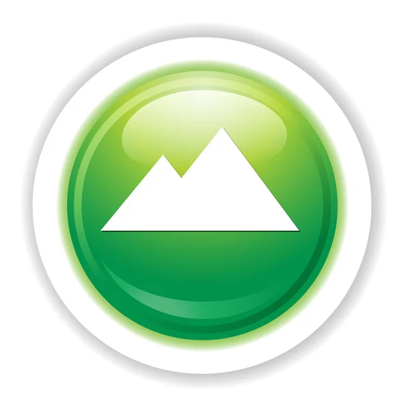 Ícone web de pirâmides — Vetor de Stock