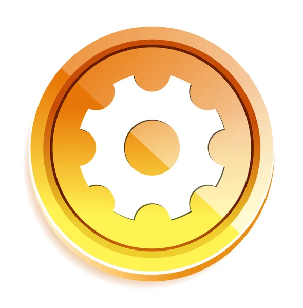 Cogwheel web icon — Stock Vector