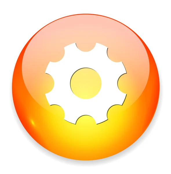 Cogwheel web icon — Stock Vector