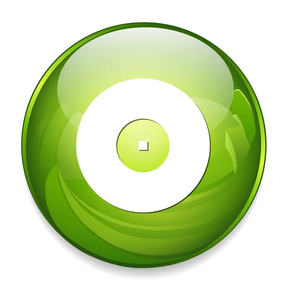 Ikona webové disku CD-ROM — Stockový vektor