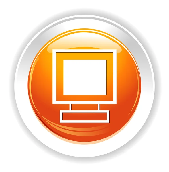 Icona del monitor del computer — Vettoriale Stock