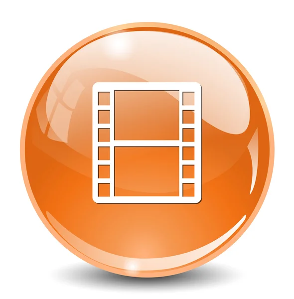 Filmový pás naviják ikona — Stockový vektor