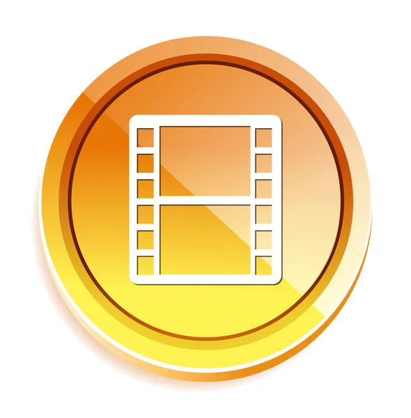 Filmový pás naviják ikona — Stockový vektor