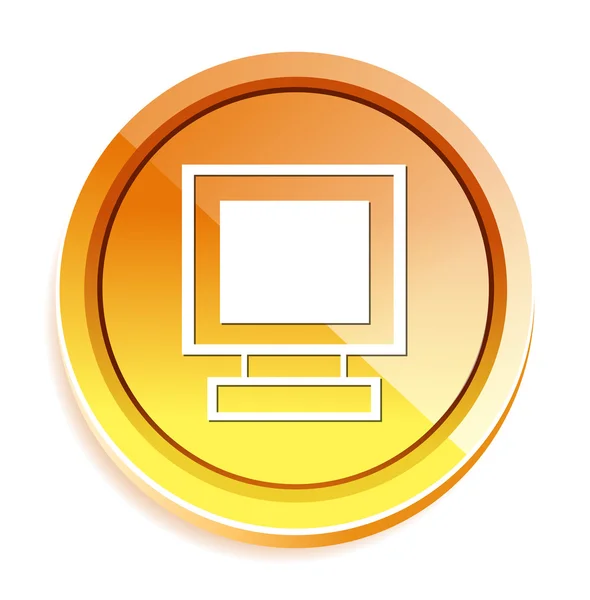 Icono del monitor del ordenador — Vector de stock