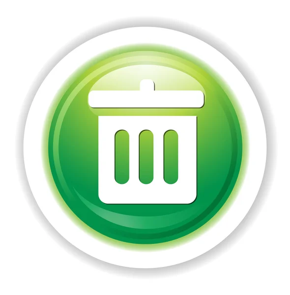 Basura puede icono — Vector de stock