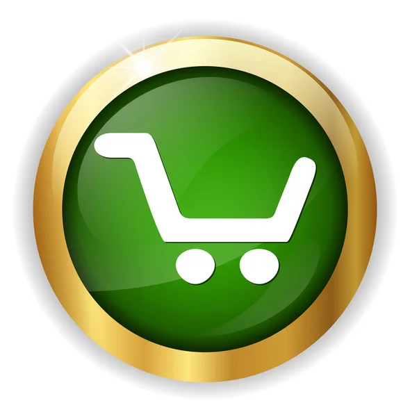 Shopping web button — Stock Vector