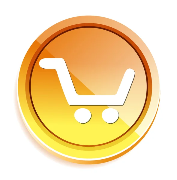 ショッピングの web ボタン — ストックベクタ
