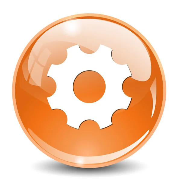 Cogwheel web icon — Stock Vector