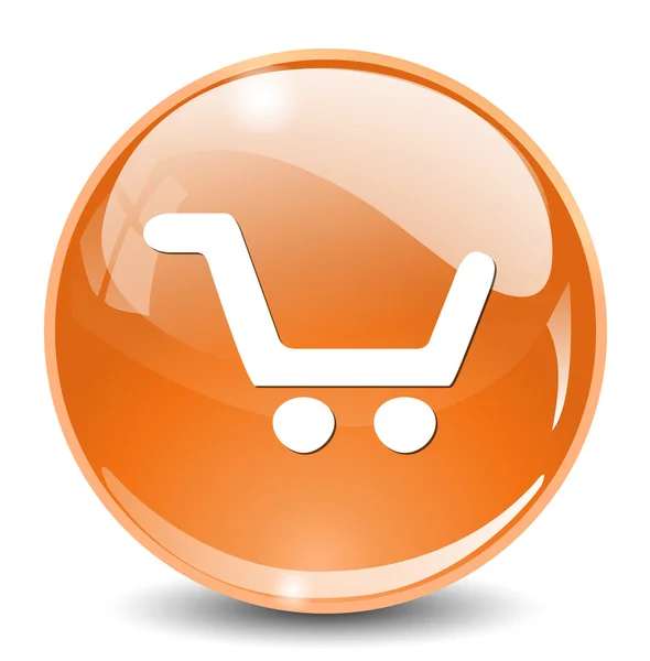 Shopping-Webbutton — Stockvektor