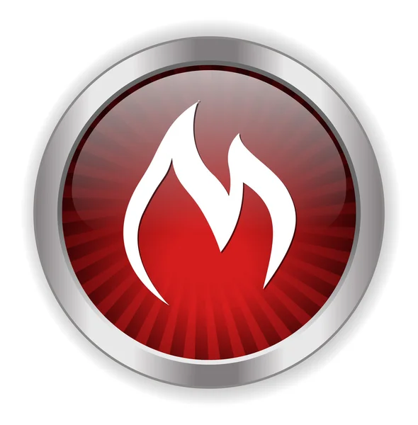 Кнопка Fire Web — стоковый вектор