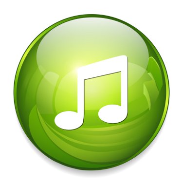 müzik Not düğmesi