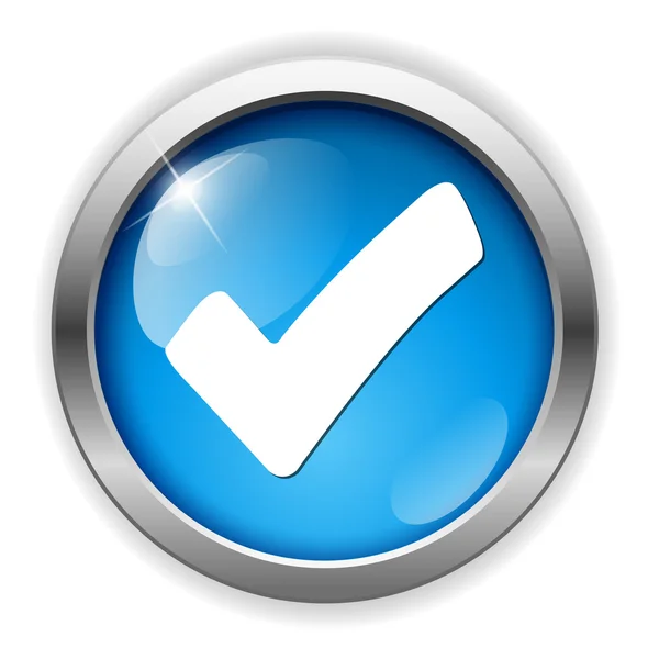 Marca de verificación icono — Vector de stock