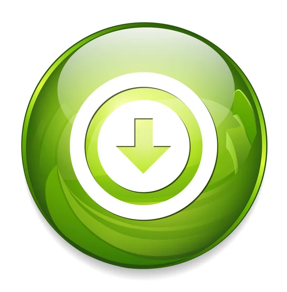 Baixar ícone ou botão Upload — Vetor de Stock