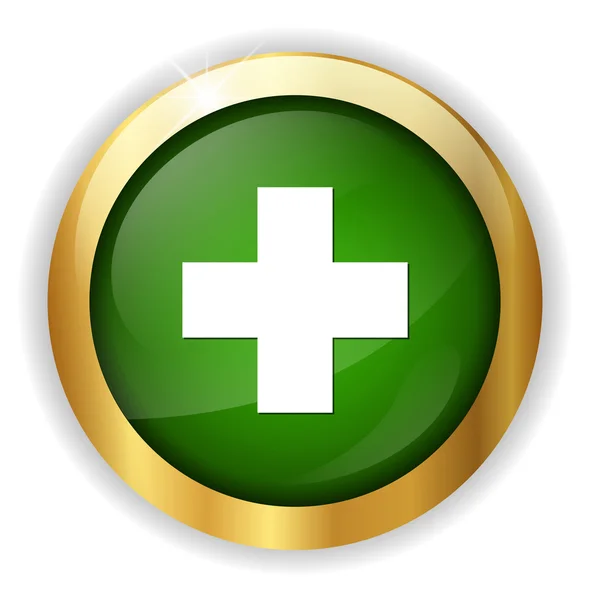 Icône de bouton croix — Image vectorielle