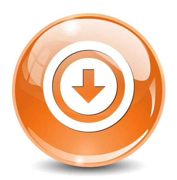 Icono de descarga o botón Cargar — Vector de stock