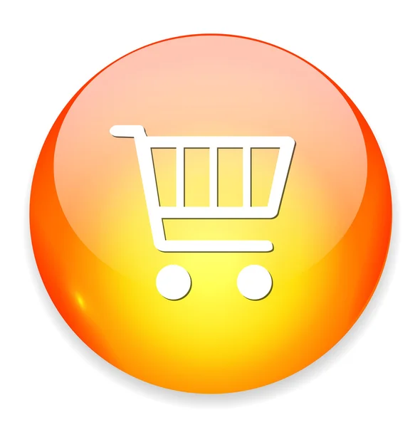 Shopping cart-knappen — Stock vektor