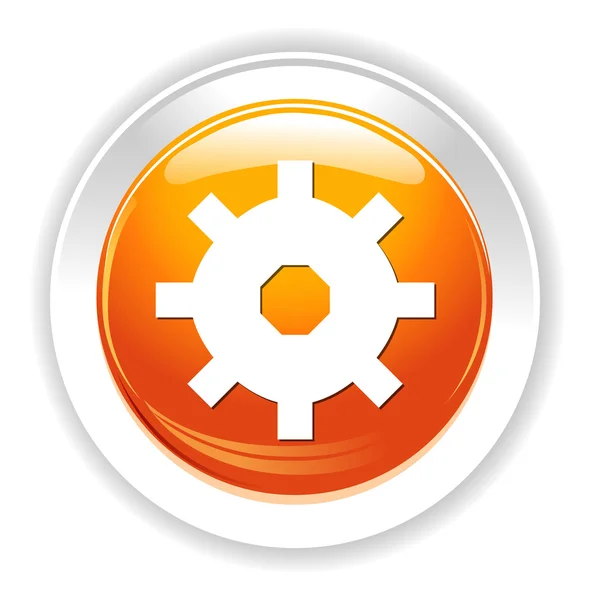 Cog web icon — Stock Vector