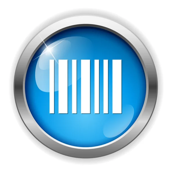 Barcode symbol button — Stock Vector