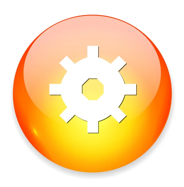 Cog web icon — Stock Vector