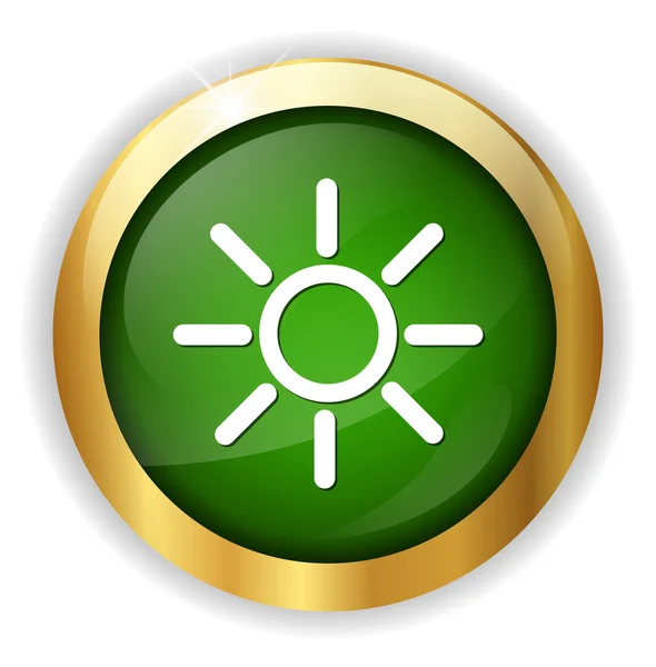 Weather sun icon — Stock Vector