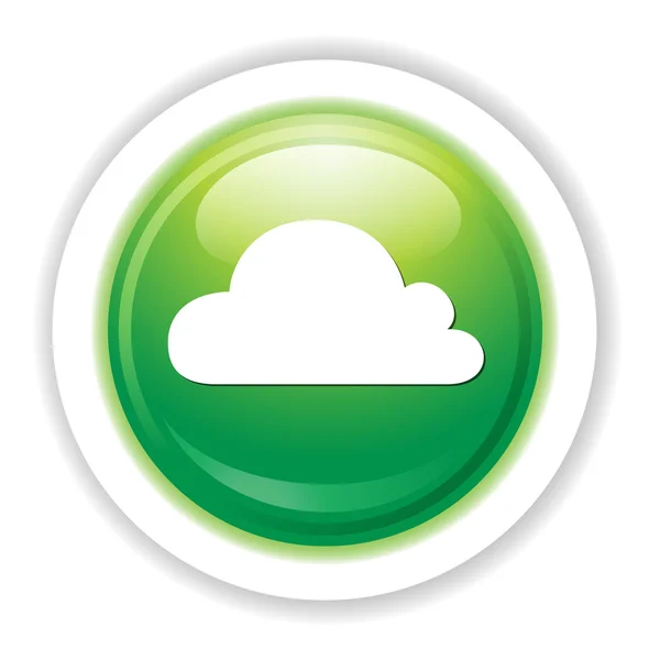 Nube icono web — Vector de stock