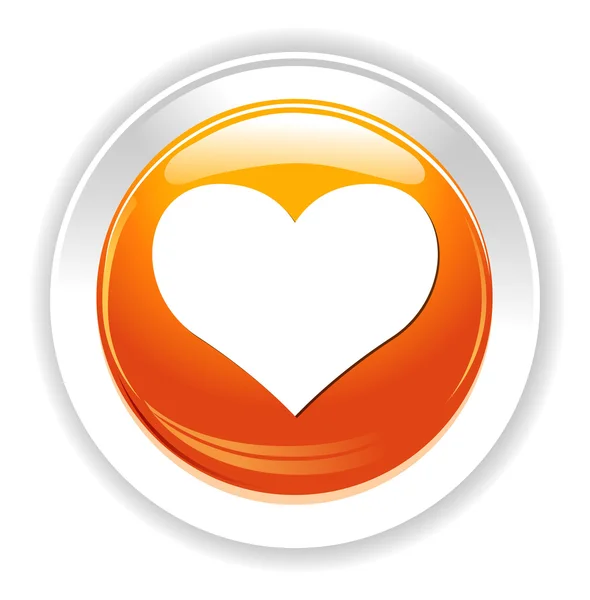 Heart web icon — Stock Vector