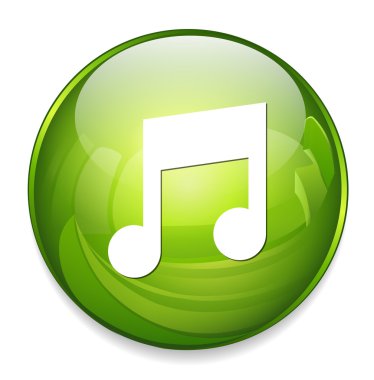 müzik Not düğmesi