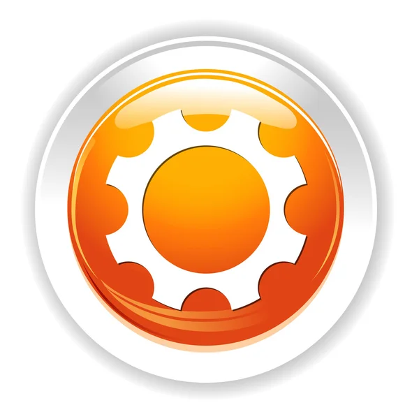 Cog web icon — Stock Vector