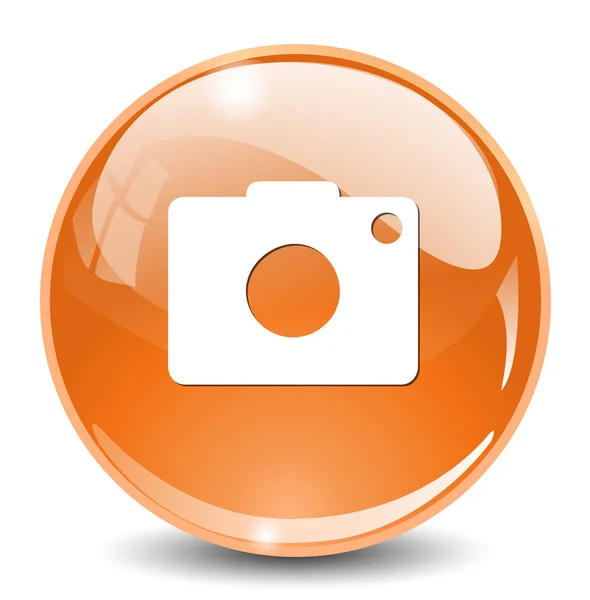 Camera icon button — Stock Vector