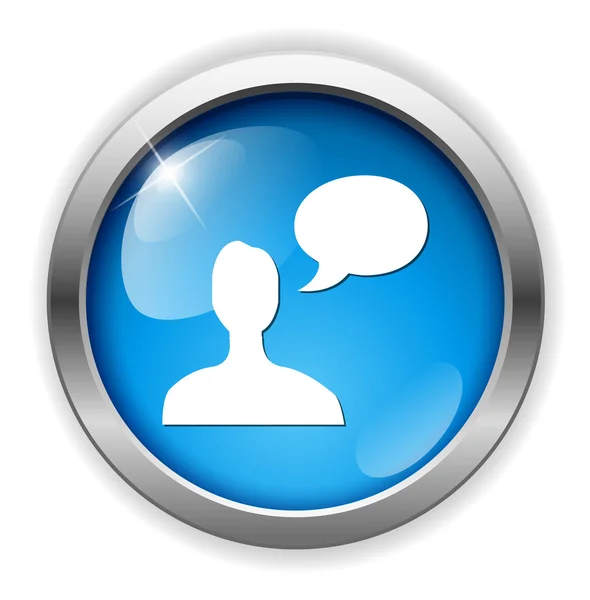 Chatting web icon — Stock Vector